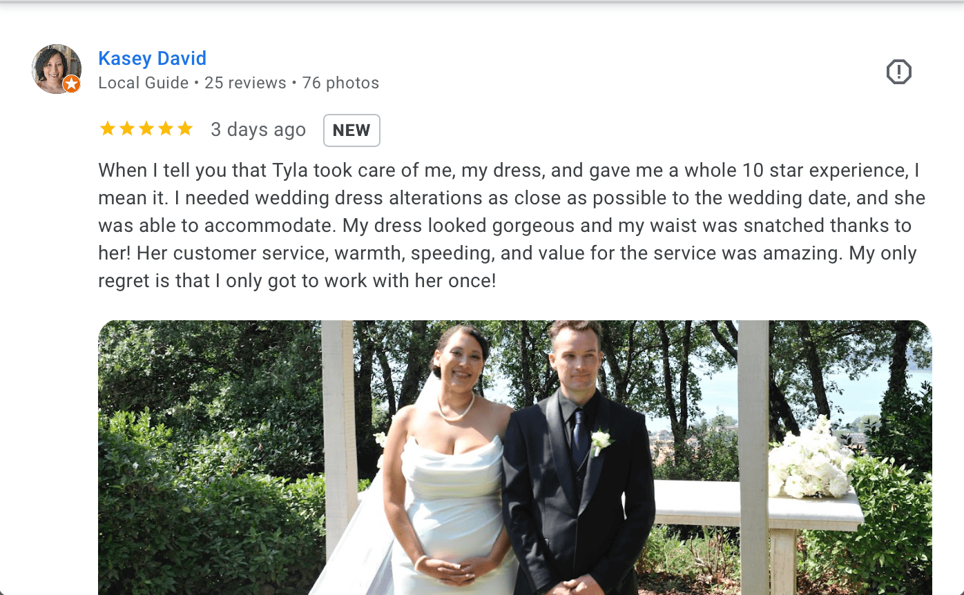 tylas Bride 5 star review 